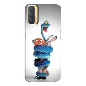 Силіконовий чохол з принтом Зоотрополіс для Oppo A33 (Змія Зоо)