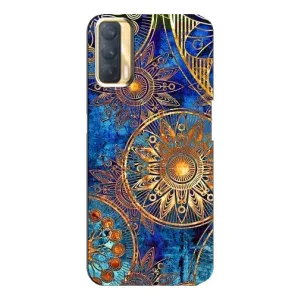 Чохли з сенсом на Oppo A33 (Золоті узори)