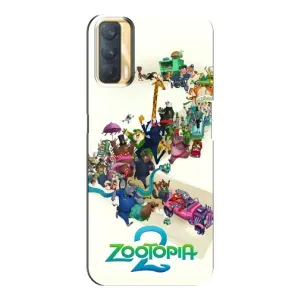 Силіконовий чохол з принтом Зоотрополіс для Oppo A33 (Зоотрополіс лого)