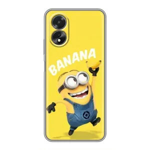 Мультяшный принт на Чехол для Оппо А38 (Banana)