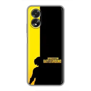 Чохол (TPU) з картинкою "Лого Пабг" на Оппо А38 (Battlegrounds)