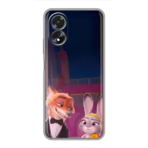 Силіконовий чохол з принтом Зоотрополіс для Oppo A38 (Головні герої)