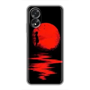 Летний Чехол на Oppo A38 (Красный Закат)