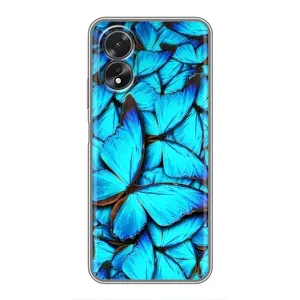 Силіконовий бампер з картинкою звірів для Oppo A38 (Крила метеликів)