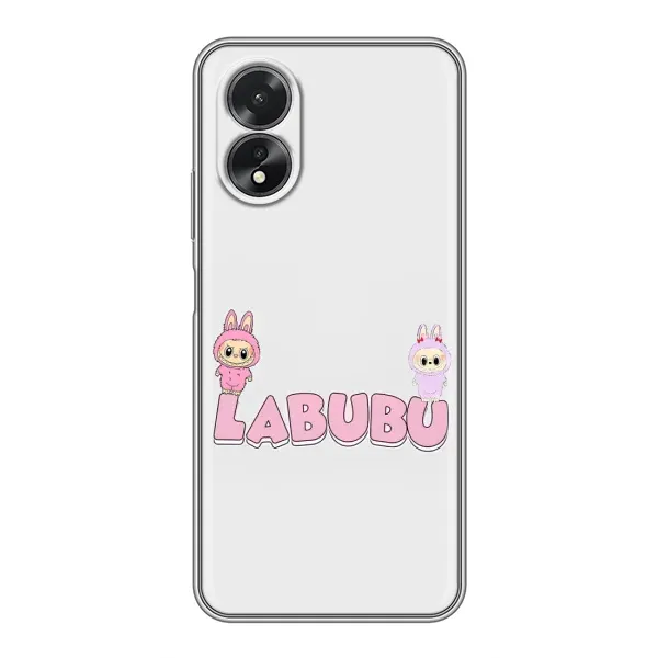 Чехол с рисунком «Логотип Лабубу» для OPPO A38 Чехол с рисунком «Логотип Лабубу» для OPPO A38