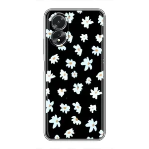 Чехол с ромашками на Oppo A38 (Маленькие ромашки)