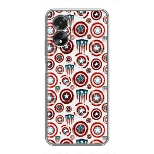 Аксессуар Чехол с Щитом Капитана Америки на Oppo A38