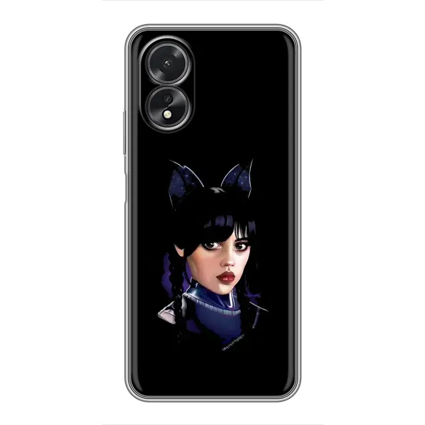 Чехол с рисунком «Милая Уэнсдей» для OPPO A38 Чехол с рисунком «Милая Уэнсдей» для OPPO A38