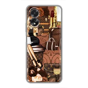 Чехол Стиль Louis Vuitton на Oppo A38 (Мода Луи Виттон)