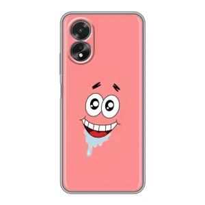 Чехлы с Патриком на Oppo A38 (Мордочка Патрика)