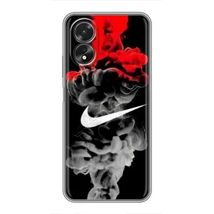 Силиконовый Чехол на Oppo A38 с картинкой Nike (Nike дым)