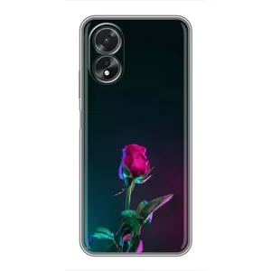 Чехлы с принтом Розочки для Oppo A38 (Ночная роза)