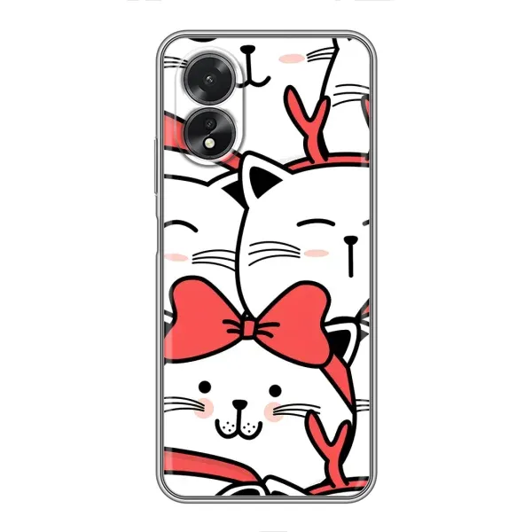 Чехол с рисунком «Новогодние котики» для OPPO A38 Чехол с рисунком «Новогодние котики» для OPPO A38