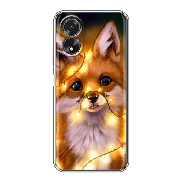 Чехол с рисунком «Новогодний лисенок» для OPPO A38 Чехол с рисунком «Новогодний лисенок» для OPPO A38