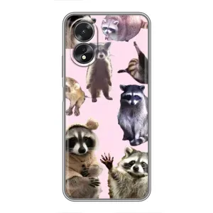 Силіконовий Чохол з Энотами на Oppo A38 (Смішні Єноти)