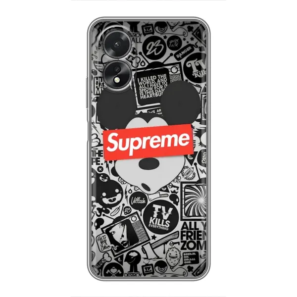 Чехол с рисунком «Supreme Маус» для OPPO A38 Чехол с рисунком «Supreme Маус» для OPPO A38