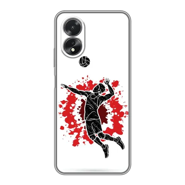 Чехол с рисунком «Волейболист» для OPPO A38 Чехол с рисунком «Волейболист» для OPPO A38
