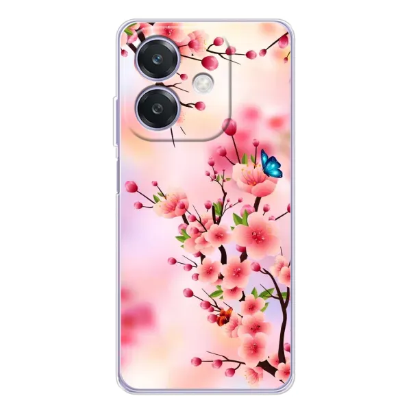Чехол с рисунком «Бабочки на сакуре» для OPPO A3x Чехол с рисунком «Бабочки на сакуре» для OPPO A3x