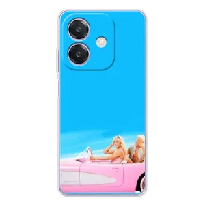 Силиконовый Чехол Барби Фильм на OPPO A3x (Барби и Кен)
