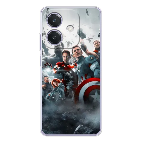 Чехол с рисунком «Команда марвел» для OPPO A3x