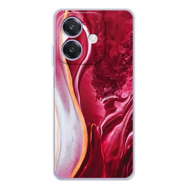 Чехол с рисунком «Красный мрамор» для OPPO A3x Чехол с рисунком «Красный мрамор» для OPPO A3x