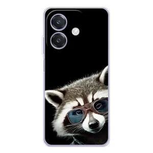 Силіконовий Чохол з Энотами на OPPO A3x (Стильний Єнот)