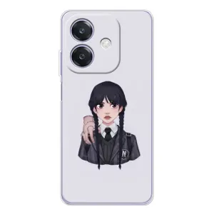 Чехлы с принтом Уэнсдей на OPPO A3x (Вещь Венсдей)