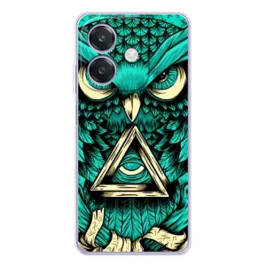 Чохли з принтом СОВИ для OPPO A3x (Зелена сова)