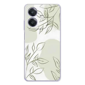 Чохол квітковий дизайн для OPPO A3x (Зелений дизайн)