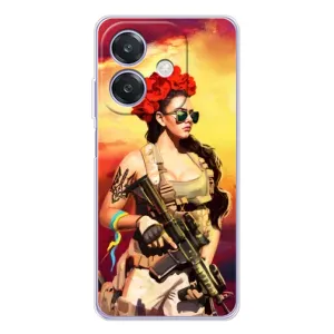 ЗСУ Чехлы (TPU) для OPPO A3x (Женщина солдат)