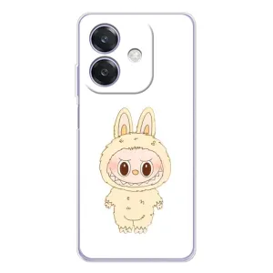 Чохол з принтом Лабубу для OPPO A40m (Бежевий Лабубу)