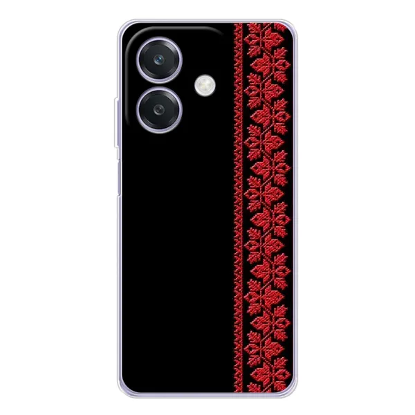 Чехол с рисунком «Красная Вышиванка» для OPPO A40m Чехол с рисунком «Красная Вышиванка» для OPPO A40m
