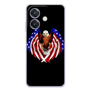 Чехол Флаг USA для OPPO A40m (Крылья США)