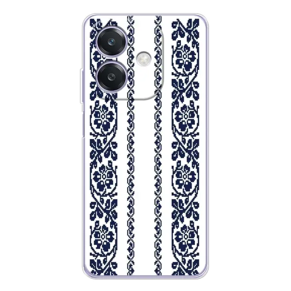 Чехол с рисунком «Синяя вышиванка» для OPPO A40m Чехол с рисунком «Синяя вышиванка» для OPPO A40m