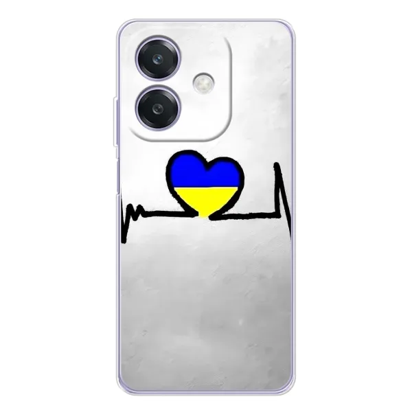 Чехол с рисунком «Украинская кардиограмма» для OPPO A40m