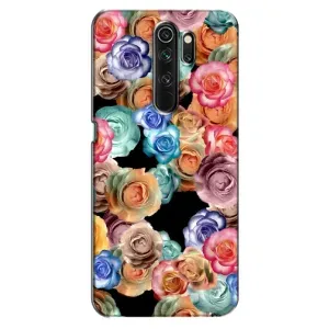 Чохли з тематикою "КВІТИ" на Oppo A5 (2020) (Квіти на чорному)