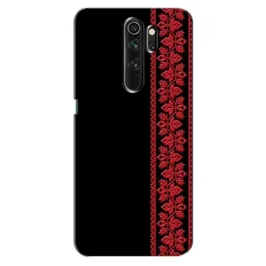 Силиконовый Чехол на Oppo A5 (2020) (Красная Вышиванка)
