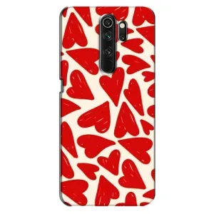 Чехлы с тематикой "Маленькие Сердечки" на Oppo A5 (2020) (Красные сердечка)