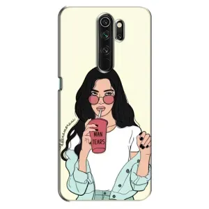 Силиконовый Чехол на Oppo A5 (2020) с картинкой Стильных Девушек (С напитком)