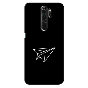 Чехол с картинками на черном фоне для Oppo A5 (2020) (Самолетик)
