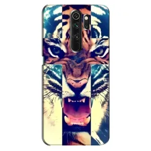 Чохли з зображенням різних тварин на Oppo A5 (2020) (Яскравий Тигр)