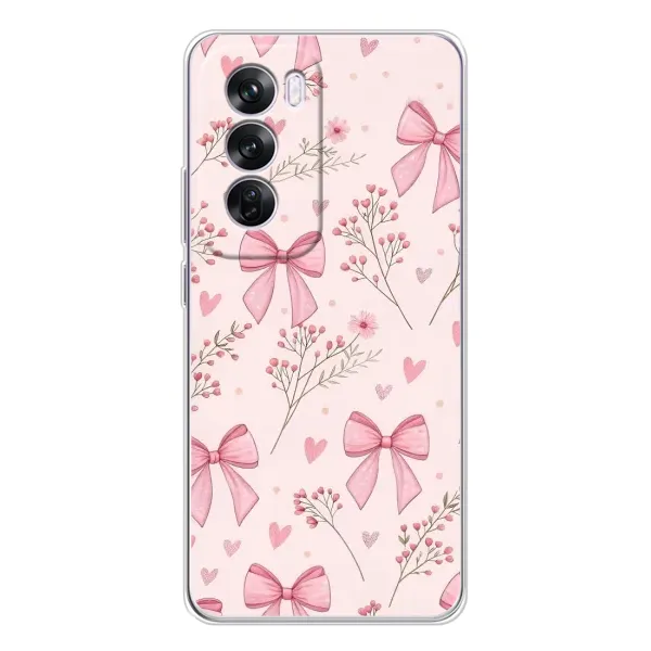 Чехол с рисунком «Банты с цветами» для OPPO A5 5G