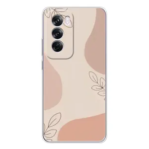 Чехол цветочный дизайн для OPPO A5 5G (Коричневый фон)
