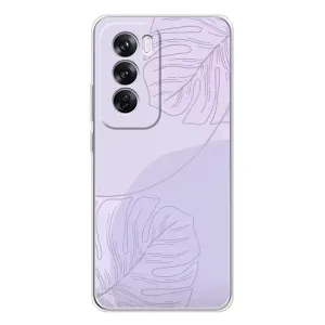 Чехол цветочный дизайн для OPPO A5 5G (Монстера фиолетовая)