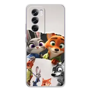 Силиконовый чехол с принтом Зоотрополіс для OPPO A5 5G (Персонажи Зоо)