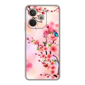 Чохол з картинкою Сакури на OPPO A5 Pro (Метелики на сакурі)