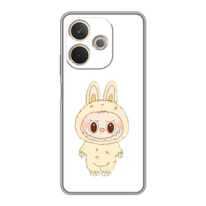 Чохол з принтом Лабубу для OPPO A5 Pro (Бежевий Лабубу)