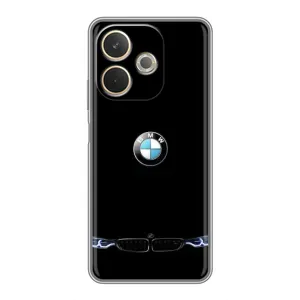 Силиконовый бампер с картинкой машины на OPPO A5 Pro (Черный BMW)