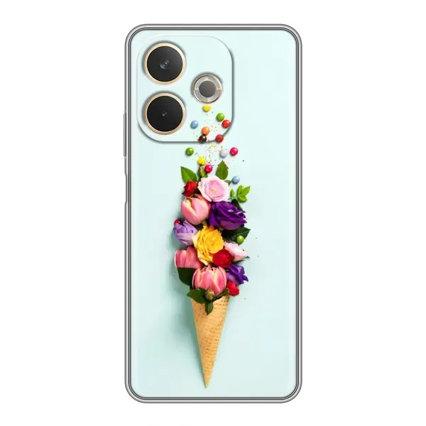 Чехол с рисунком «Цветок-мороженное» для OPPO A5 Pro