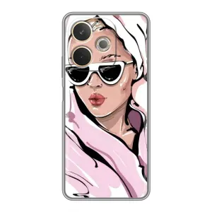 Чехол с картинкой Модные Девчонки OPPO A5 Pro (Девушка в халате)